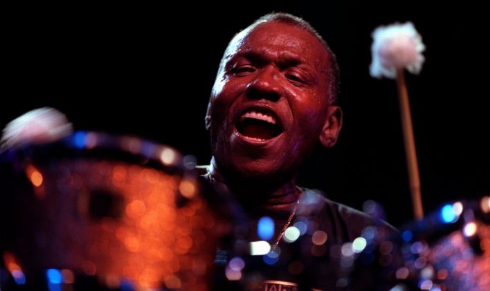Elvin Jones at the Detroit Jazz Festival, 1999